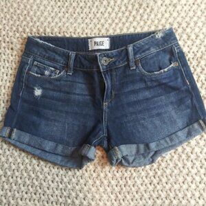 Paige Jimmy Jimmy Cuffed Jean Shorts Size 24